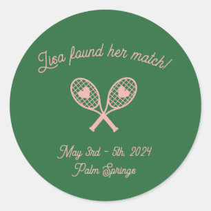 Bachelorette Tennis Sticker