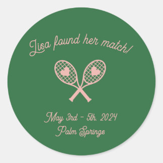 Bachelorette Tennis Sticker