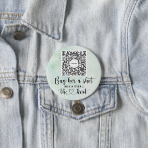 Bachelorette Venmo QR code Buy The Bride A Drink B 3 Inch Round Button