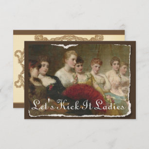 Bachelorette vintage pour dames ou invitation d'an