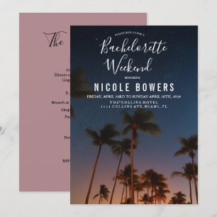 Bachelorette Week-end Invitation Tropicale