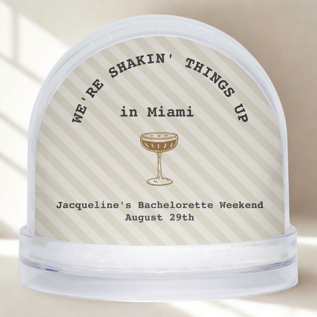 Bachelorette Weekend Invitation Confetti (Confetti Globe Bach Party Invite)