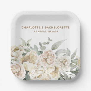 Bachelorette Weekend Party Favor Personalized Gift Paper Plate