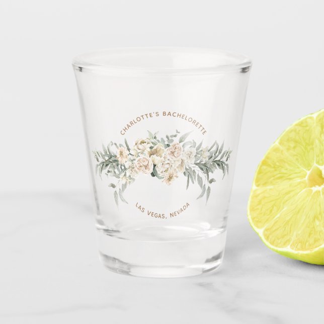 Bachelorette Weekend Party Favor Personalized Gift Shot Glass (Front)