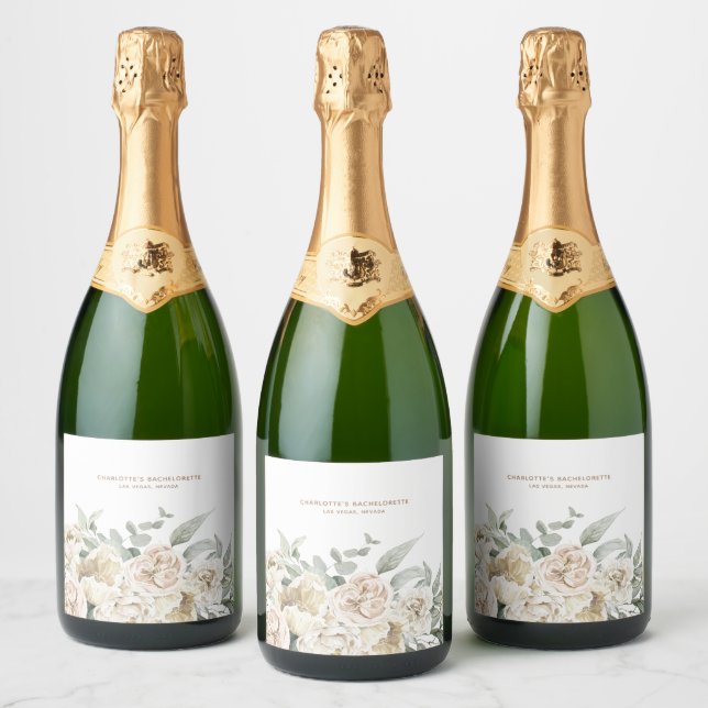 Bachelorette Weekend Party Favour Personalised Gif Sparkling Wine Label (Bottles)