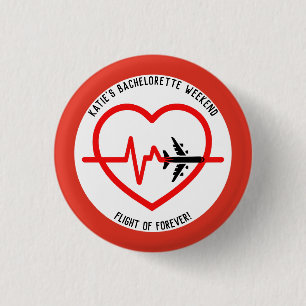 Bachelorette Weekend Party Favour Personalized 1 Inch Round Button