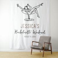 Bachelorette woman in glass Backdrop Photo prop