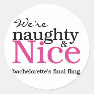 Bachelorettes Final Fling Pink Classic Round Sticker