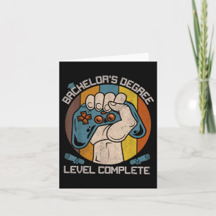Bachelors Degree Level Complete Gamer Graduation C Card