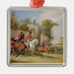 Bachelor's Hall, The Meet, 1835 (oil on canvas) Metal Ornament