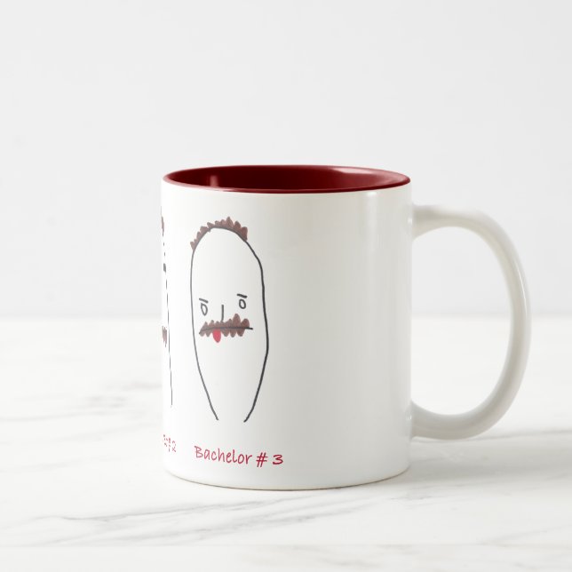 Bachelors One, Two or Three Two-Tone Coffee Mug (Right)