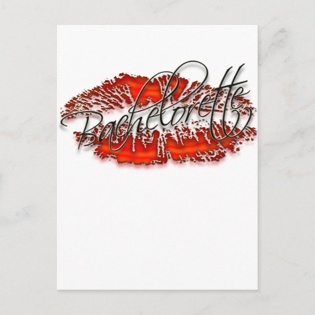 Bachlorette and Her Party Crew Invitation Postcard (Front)