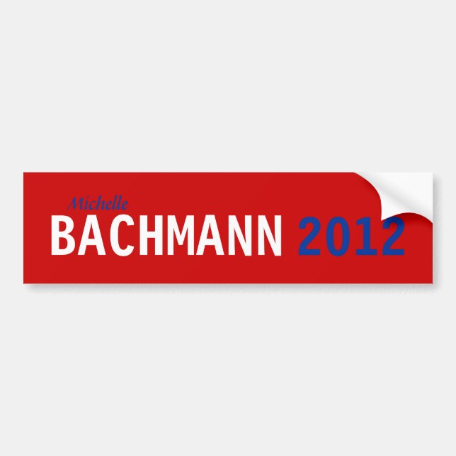Bachmann 2012 Bumper Sticker (Front)
