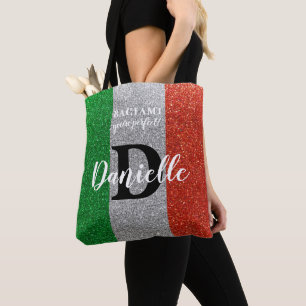 Baciami, You're Perfect Italian Goddess Monogram Tote Bag
