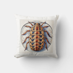 Bacillus Insect 130724IREF123 - Watercolor Throw Pillow