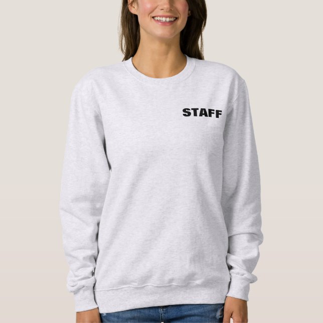 Back And Front Print Staff Add Logo Womens Top (Front)
