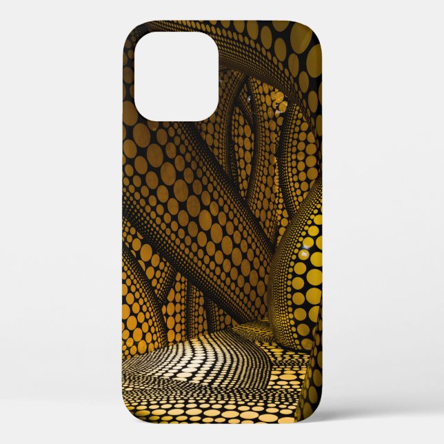 Back and yellow pattern Case-Mate iPhone case (Back)