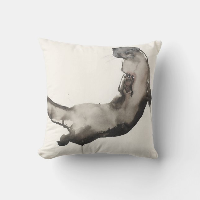 Back Awash Throw Pillow (Front)