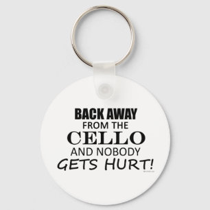 Back Away From The Cello Keychain
