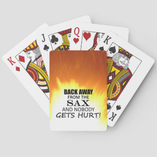 Back Away From The Sax Playing Cards