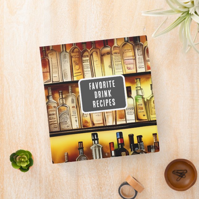 Back Bar Favourite Drink Recipes Binder (In Situ)