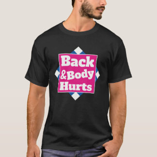 Back Body Hurts Quote Workout Gym Top