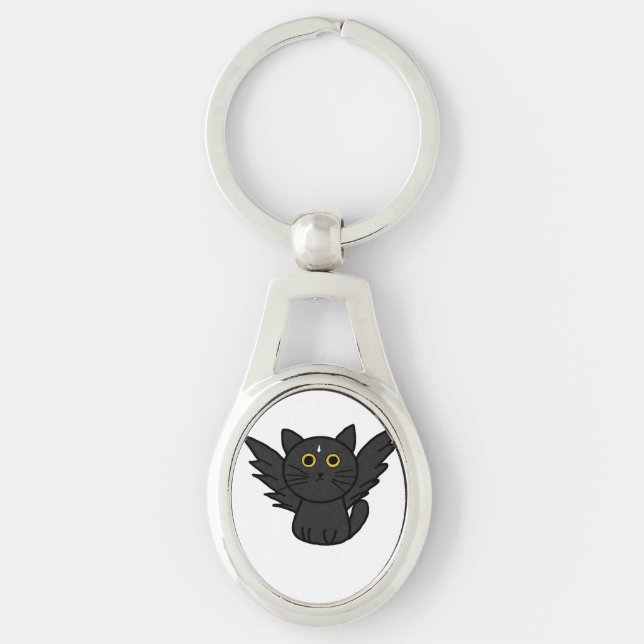 Back cat keychain (Front)