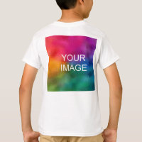 Back Design Add Image White Template Kids Boys