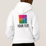 Back Design Clothing Apparel Pullover Kids Boys<br><div class="desc">Back Design Clothing Apparel Pullover Kids Add Image Logo Text Here Template Personalized Kids Boys White Hooded Sweatshirt Pullover.</div>
