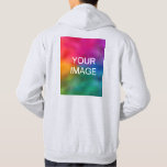 Back Design Customizable Add Image Logo Text Hoodie<br><div class="desc">Back Design Customizable Add Image Logo Text Template Ash Colour Men's Basic Hooded Sweatshirt.</div>