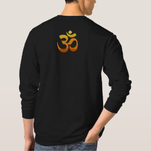 Back Design Om Mantra Symbol Yoga Mens Long Sleeve T-Shirt