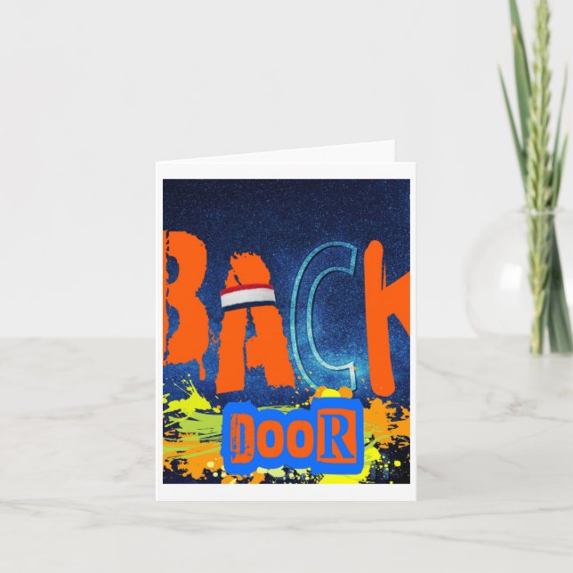 “back Door Chemistry” Design Chiffon Top  Card (Front)