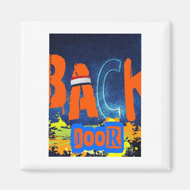 “back Door Chemistry” Design Chiffon Top  Magnet (Front)