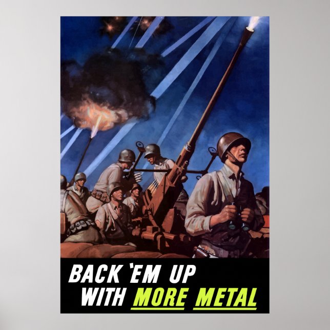 Back 'Em Up With More Metal Poster (Front)
