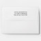 Back Flap Return Address 5 x 7 White Envelope