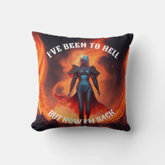BACK FROM HELL DESIGN THROW PILLOW