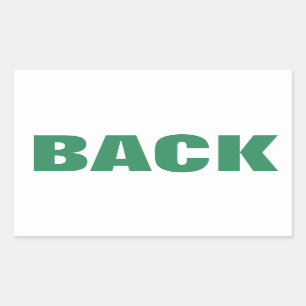 BACK green Sticker