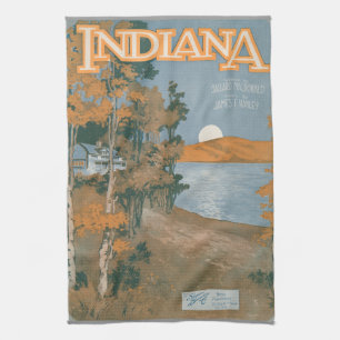 Back Home Again In Indiana Kitchen Towel