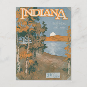 Back Home Again In Indiana Postcard