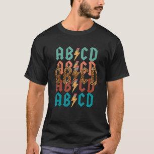 Back In Class ABCD Teacher ABCD Rocks Back To Scho T-Shirt