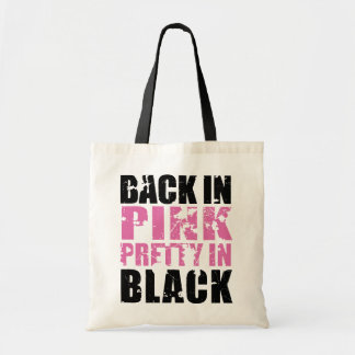 Back In Pink Pretty In Black Tote Bag
