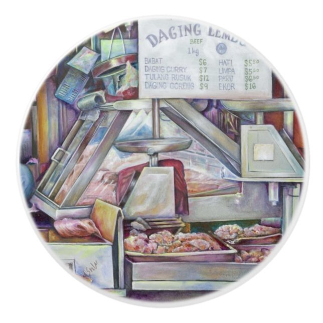 Back in Ten Minutes, Forgot my Wife's Birthday Ceramic Knob (Front)