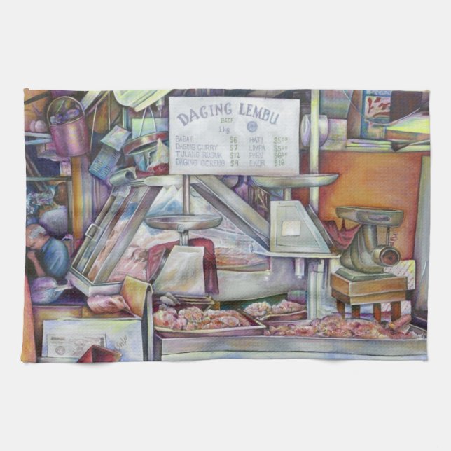 Back in Ten Minutes, Forgot my Wife's Birthday Kitchen Towel (Horizontal)