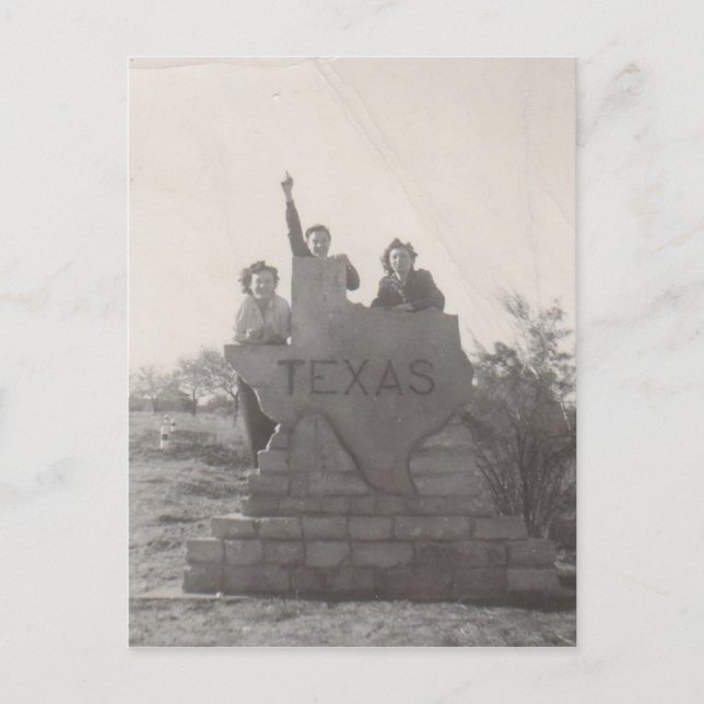 Back in Texas! Postcard (Front)