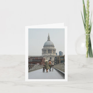 Back In Time on Millennium Bridge London (6331) Card