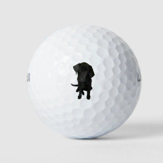Back Lab Puppy Golf Balls