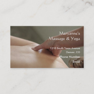 Back Massage Photo - thumb Appointment Card