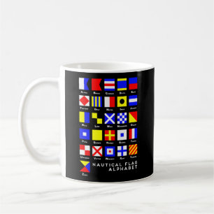 Back Nautical Signal Flag Alphabet Coffee Mug