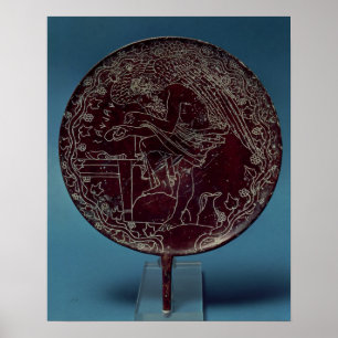 Back of a bronze mirror poster