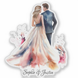 Back of Bride & Groom Personalized